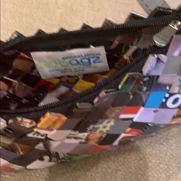 Rebagz Wristlet 9” x 4.5” Half the Sky Designs Recycled Bags - Picture 3 of 6